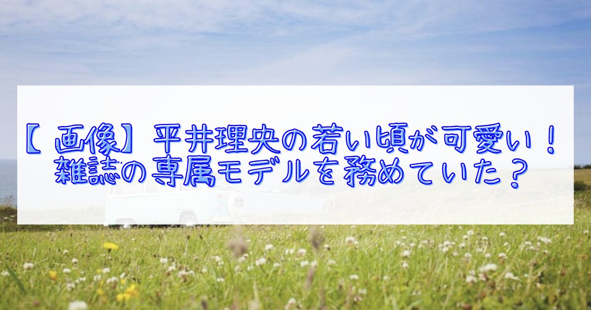 平井理央の若い頃